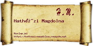 Hatházi Magdolna névjegykártya